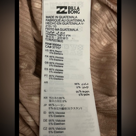 NWT Billabong Love Me Knot Beige With Polka Dots Summer Dress M Surf Beach brand - Picture 6 of 9